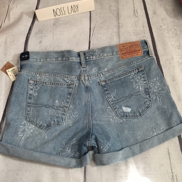 Lucky Brand Ladies Denim Blue Shorts Size 8/29 - Picture 5 of 6